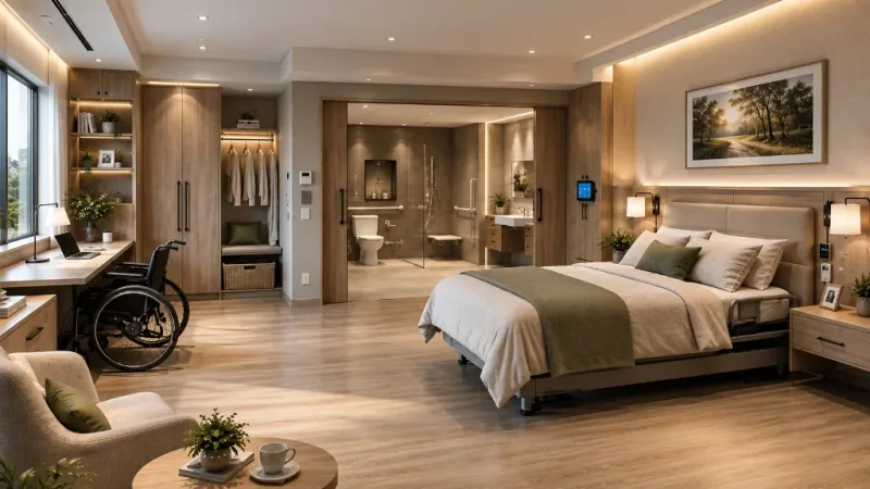Suite accesible en planta baja para padres y adultos mayores — Altorrelieve Jalisco
